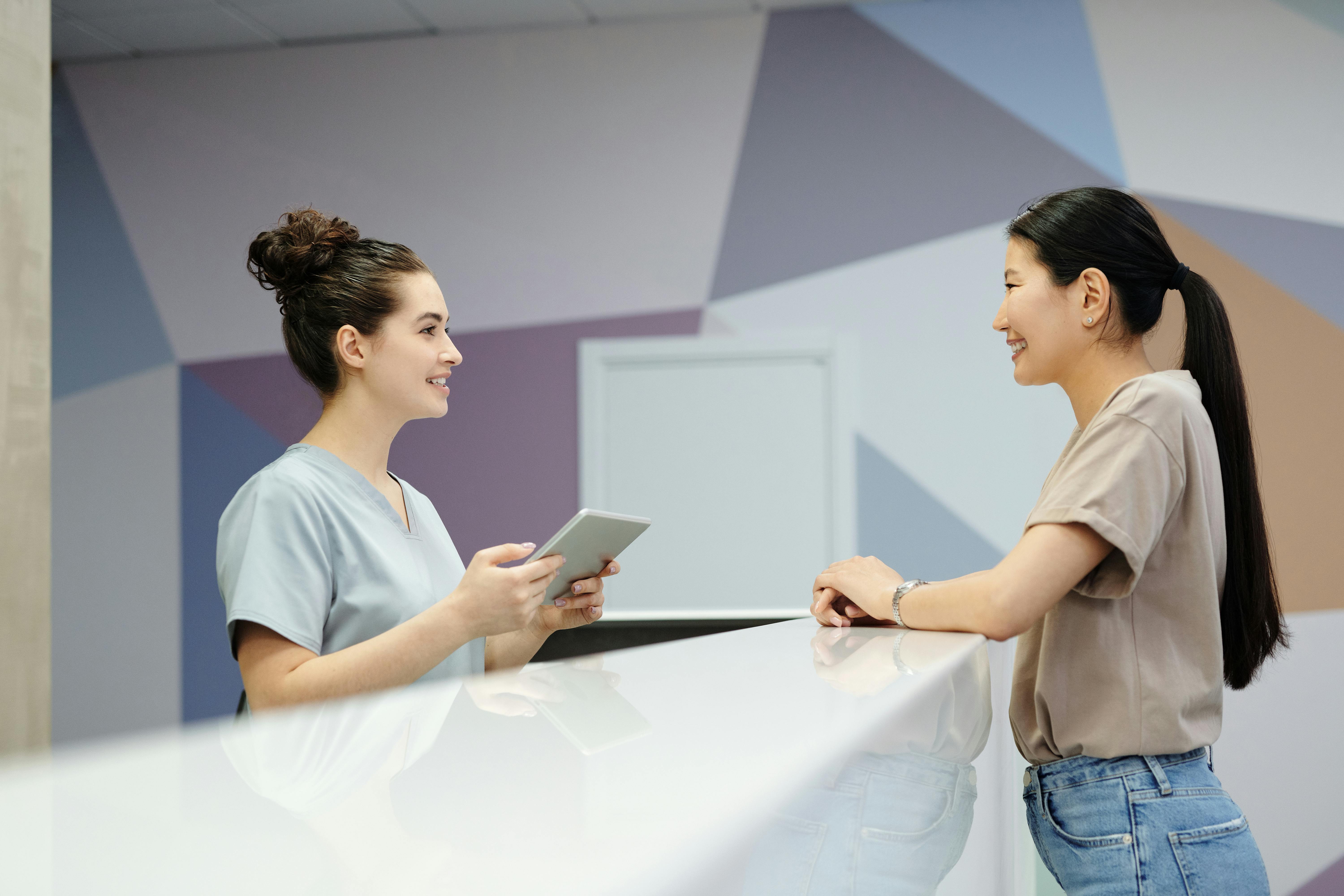 Healthcare professionals collaborating